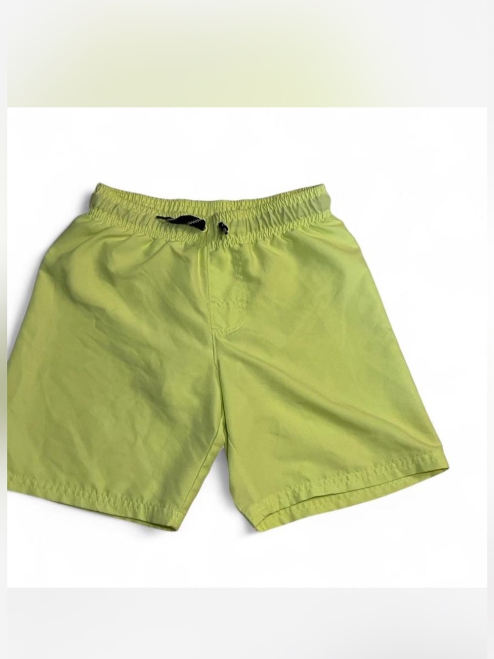wonder nation Neon Green Boys Swim Trunks